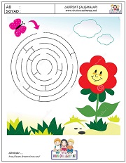 anaokulları için Labirent Bulmaca